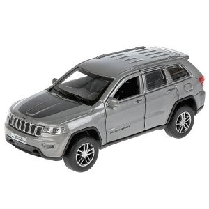 CHEROKEE-12-GY Машина металл "jeep grand cherokee" 12см, открыв. двери, инерц., серый в кор. Технопарк в кор.2*36шт