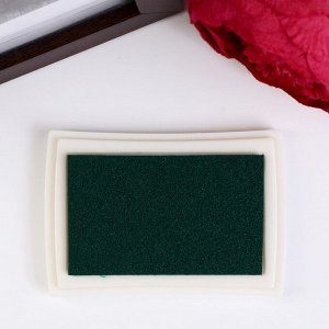 Штемпельная подушка "Зелёная" 7,7х5,2х1,8 см