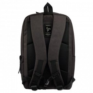 Рюкзак молодёжный с эргономичной спинкой Grizzly, 44 х 30 х 18, чёрный
