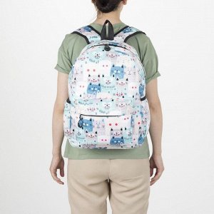 Рюкзак школьный, отдел на молнии, наружный карман, 2 боковых кармана, цвет бордовый