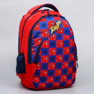 Рюкзак школьный с эргономичной спинкой, Человек-паук, 47 * 39 * 17 см