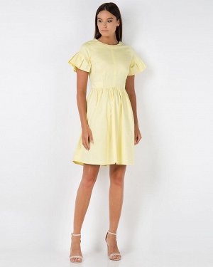 Платье жен. (120711) бледно-желтый