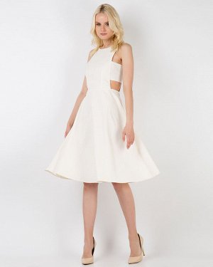 Платье жен. (110602)белый натуральный