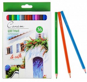 Цветные карандаши 36 цветов Сонет