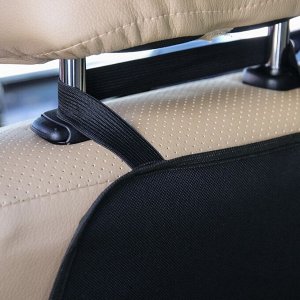Защитная накидка на спинку сидения автомобиля, 38х55, оксфорд, цвет черный