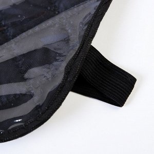 Органайзер на спинку сиденья автомобиля, с карманами, ромб, 55х34,5 см., цвет черный