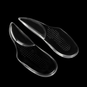 Подпяточники для обуви, с супинатором, на клеевой основе, силиконовые, 15,5 ? 5,5 см, пара, цвет прозрачный