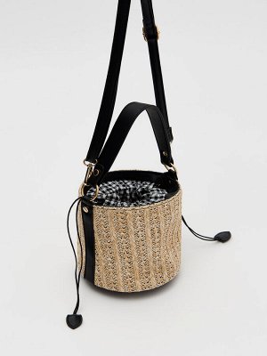 Плетеная сумка-мешок