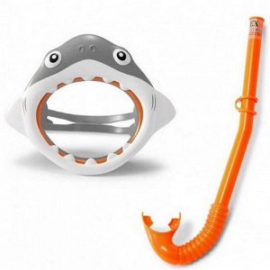 Набор для подводного плавания от 3-х лет Shark Fun: маска,трубка Intex (55944)