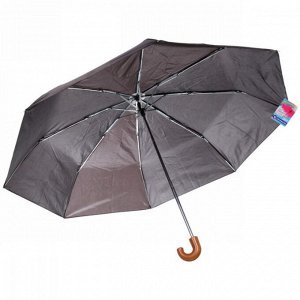 Зонт мужской полуавтомат "Классический" d-100см, цвет микс, ручка крючок, длина в слож. виде 27см