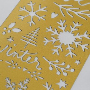 Металлический трафарет Crate Paper  - «Snowflake» (1 шт)