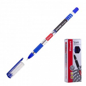 Ручка шариковая Luxor 1597 Spark пишущ.узел 0,7 мм, грип, синяя