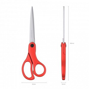 Ножницы ErichKrause Unity Asymmetric, 18 см, красные