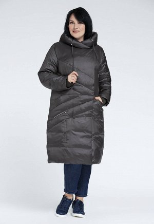 2020 хаки Модное, оригинальное , и в то же время очень простое пальто&nbsp;&nbsp;украсит гардероб в холодные зимние дни. Пальто с асимметричной застёжкой&nbsp;&nbsp;полуприлегающего силуэта с капюшоно