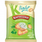 Сухарики Кириешки Light пшен. 80г/22 Сметана с зеленью