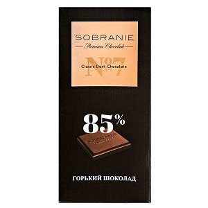 шоколад SOBRANIE 85% Горький 90 г 1уп.х 10шт