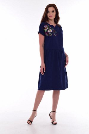 *Платье женское Ф-1-29р (темно-синий)