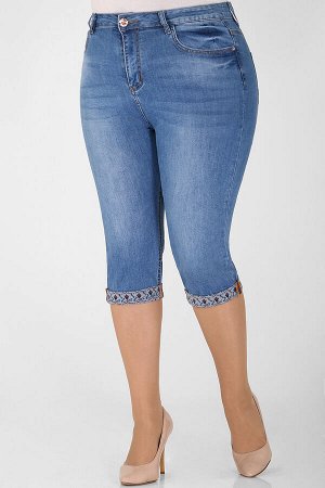 Капри джинсовые больших размеров