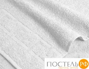 Белое махровое полотенце  (А)  40х70
