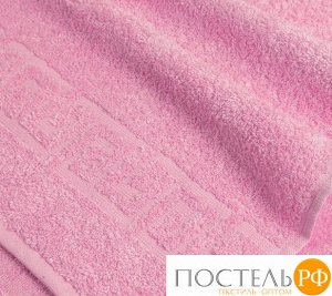 Розовое махровое полотенце  (А)  40х70
