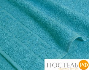Бирюзовое махровое полотенце (А) 70х140