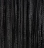 Нитяная штора &quot;Кисея&quot;, на ленте, цвет: черный, размер 300 х 285 см. арт.2457