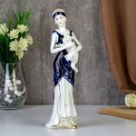 Сувенир керамика &quot;Девушка с кошечкой&quot; 29,5х8,5х6 см