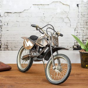 Сувенир металл "Кроссовый мотоцикл" 30х19х4 см