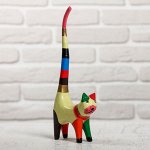 Сувенир дерево &quot;Кошка&quot; 10х3,5х25 см