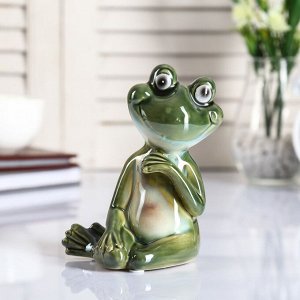 Сувенир керамика "Забавный лягушонок" МИКС 13,5х8,5х9,5 см