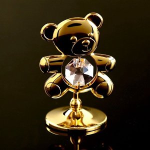 Сувенир с кристаллами Swarovski "Медвежонок Тедди" 5,5х3,7 см