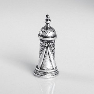 Сувенир полистоун «Башня», серебряный