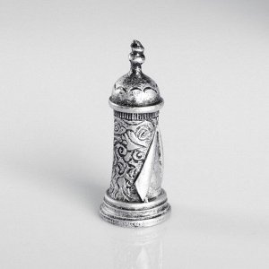 Сувенир полистоун «Башня», серебряный