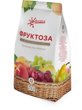 Фруктоза кристаллическая, порошок, 500г.