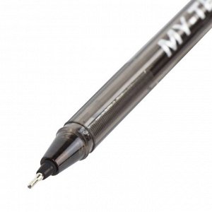 Ручка шариковая масляная Pensan "My-Tech", чернила черные, игольчатый узел 0,7 мм, линия письма 0,35 мм