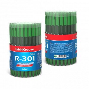 Ручка шариковая Erich Krause R-301 Original Stick узел 0.7мм, чернила зелёные 46775