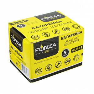 FORZA Батарейка 1шт, тип Крона, "Alkaline" щелочная в блистере