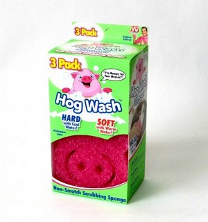 Универсальная губка скраб Hog Wash Scrubber 3 шт.