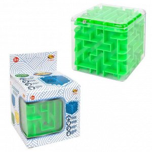 PT-00822 Куб головоломка 3D, 3 цвета в ассортименте (зеленый, желтый, синий)