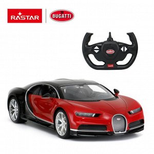 75700R Машинка на радиоуправлении RASTAR Bugatti Chiron цвет красный, 1:14