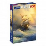 ПАЗЛЫ &quot;Premium&quot; 500 элементов А2ф 340х460мм Парусник на волнах