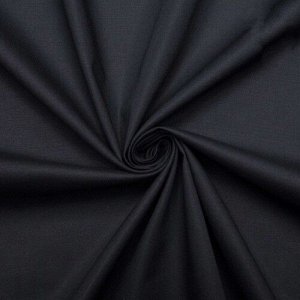 Ткань поплин гладкокрашеный 220 см 115 гр/м2 цвет черный