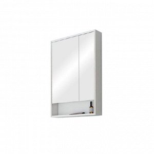 Зеркало-шкаф «Рико 65», цвет белый ясень фабрик