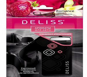* Подвесной картонный ароматизатор для автомобиля Deliss серии Romance