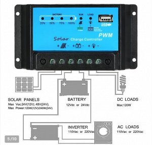 Контроллер заряда солнечной батареи