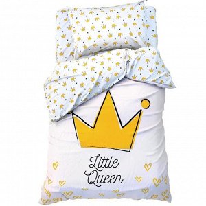 Постельное белье "Этель" 1.5 сп Little queen 143*215 см, 150*214 см, 50*70 см -1 шт,100% xл, бязь