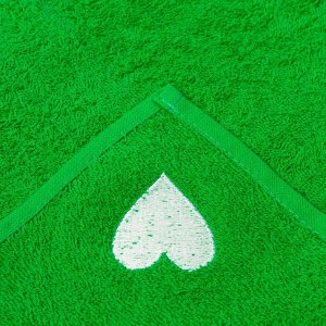 Полотенце детское подарочное «Крошка Я» 100х150 см, цвет зелёный, 340 гр/м2