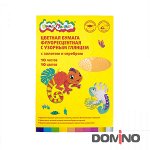 БУМАГА ЦВЕТНАЯ &quot;КАЛЯКА-МАЛЯКА&quot; ФЛУОРЕСЦЕНТНАЯ ГЛЯНЦЕВЫЙ УЗОР