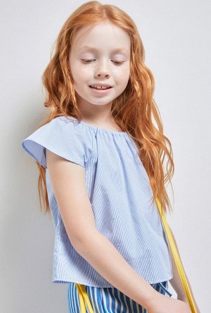 Блузка детская для девочек Kama полоска
