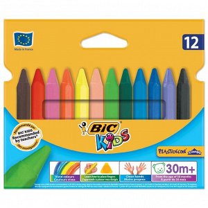 Мелки цветные BIC Kids Plastidecor Triangle Коробка